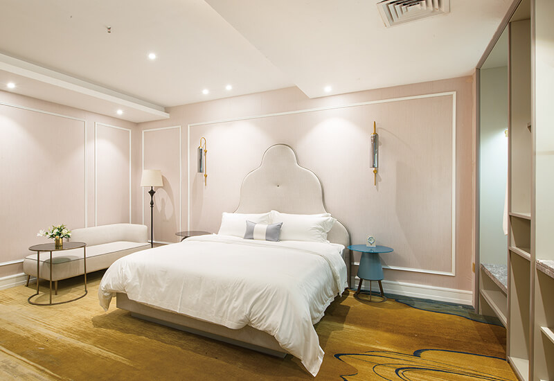 مصنع مخصص من 4 إلى 5 نجوم فاخر سرير فندق حديث أثاث مجموعات غرف نوم الفندق